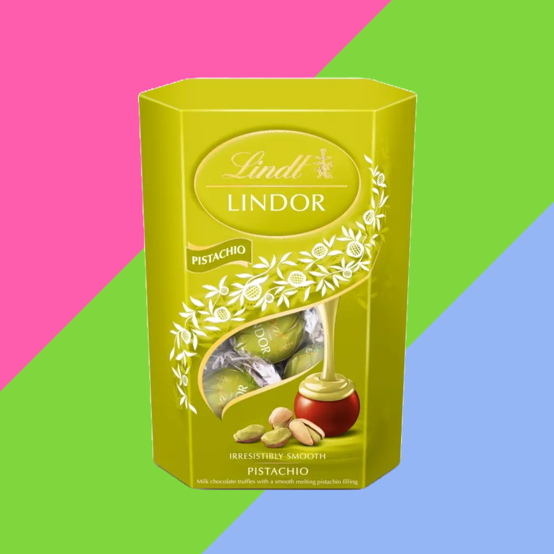 Lindt Lindor Pistachio Milk Chocolate Truffles Box 8x200g