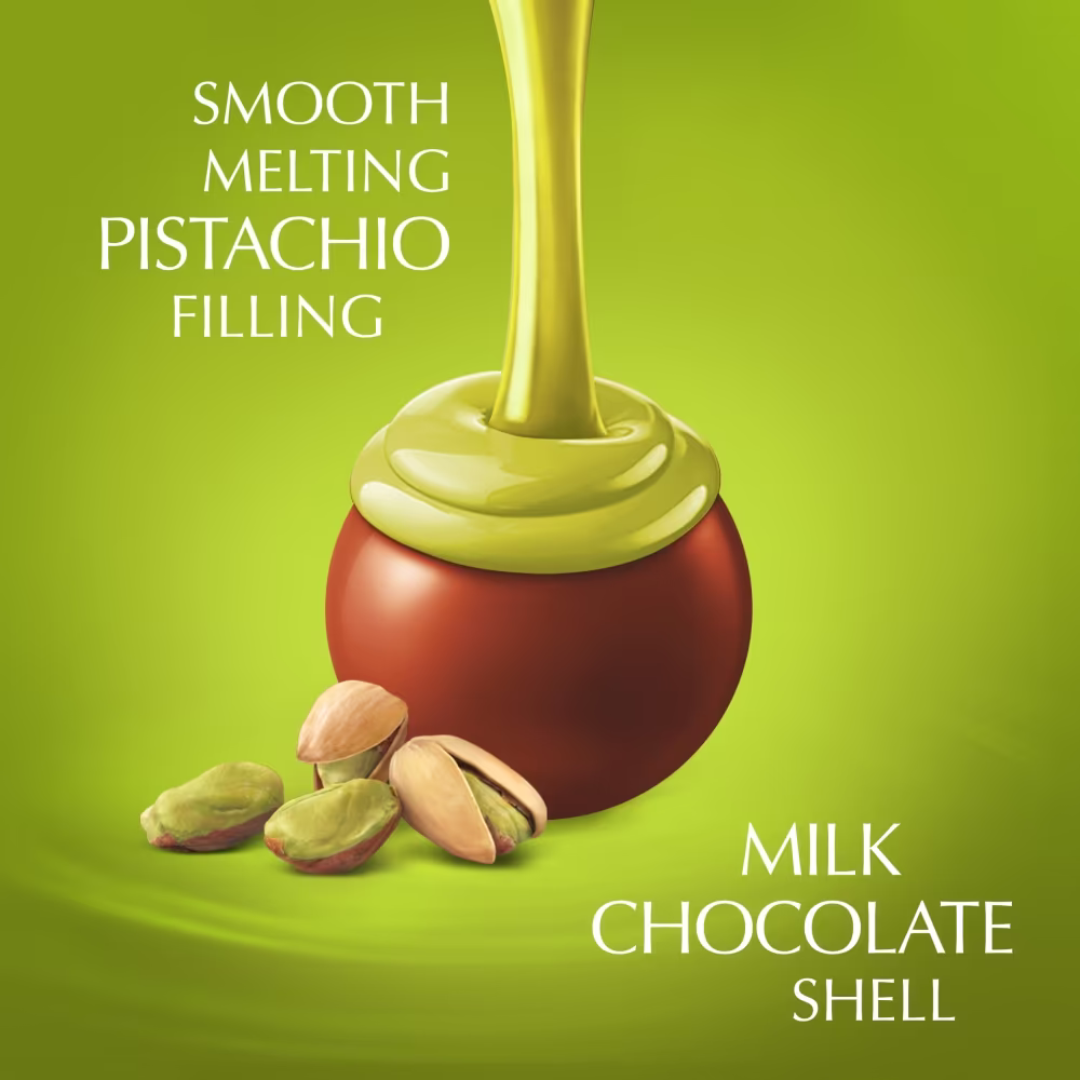 Lindt Lindor Pistachio Milk Chocolate Truffles Box 8x200g