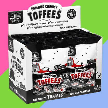 Walker's Nonsuch Liquorice Toffee Bags 12x150g