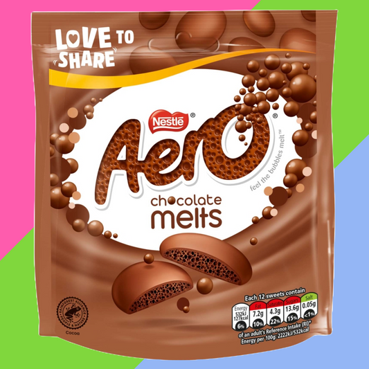 Aero Melts Milk Chocolate Sharing Bag 92g