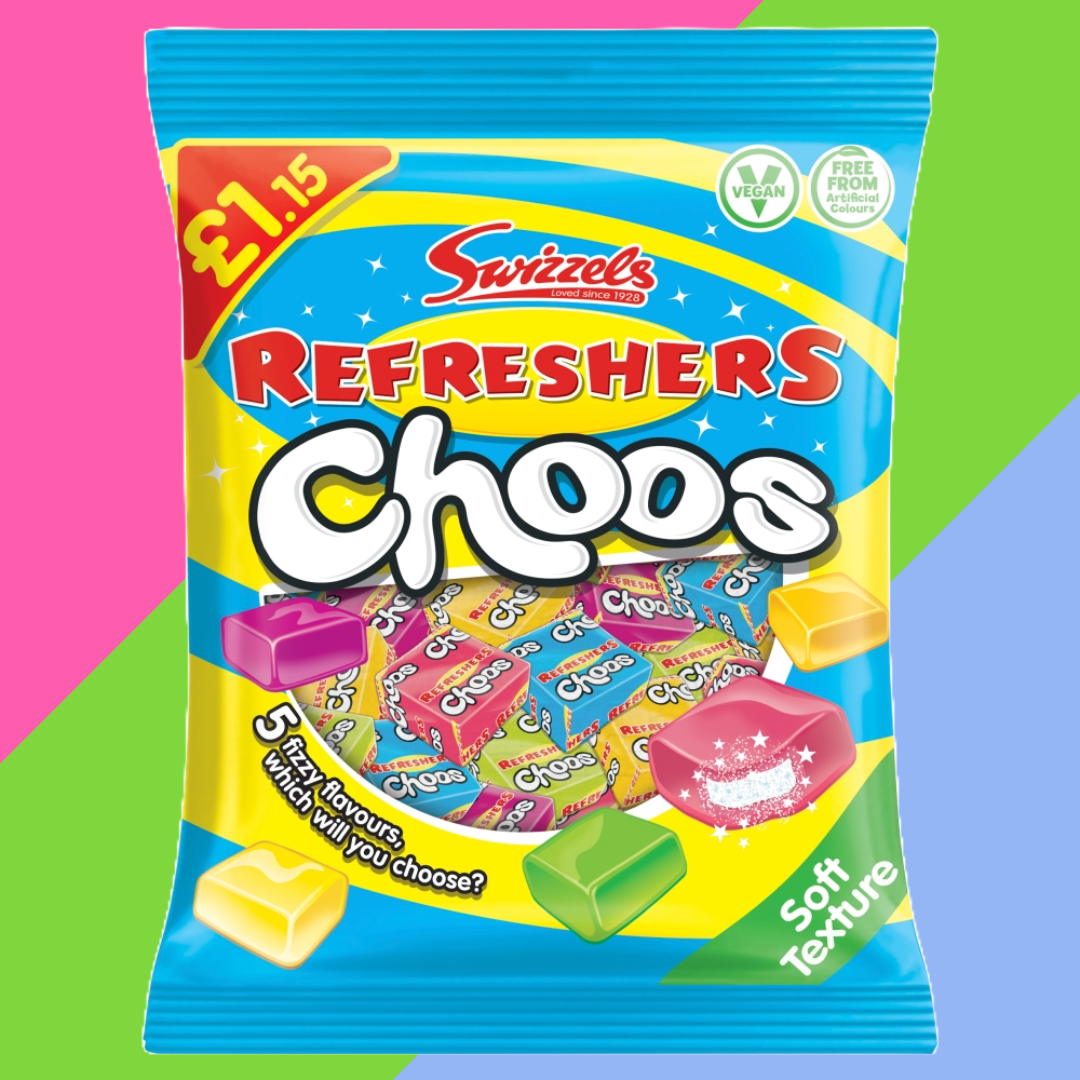 Swizzels Refresher Choos £1.15 PMP 12x115g