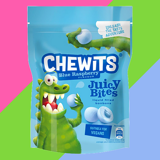 Chewits Blue Raspberry Juicy Bites 10x115g