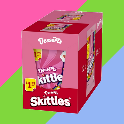 Skittles Vegan Sweets Dessert Flavoured Treat Bag £1.35 PMP 12x125g