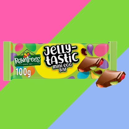 Rowntree's Jelly-Tastic Mini Egg Chocolate Sharing Bar 18x100g