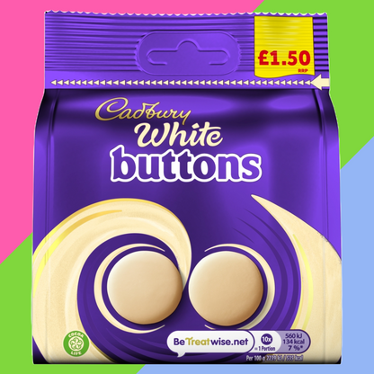 Cadbury White Buttons Chocolate Bag 10x85g £1.50 PMP