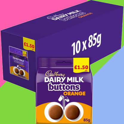 Cadbury Dairy Milk Orange Buttons Chocolate Bag 10x85g £1.50 PMP