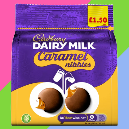 Cadbury Dairy Milk Caramel Nibbles Chocolate Bag £1.50 PMP 10x85g