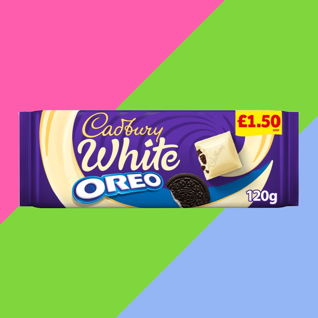 Cadbury Oreo White Chocolate Bar 17x120g £1.50 PMP