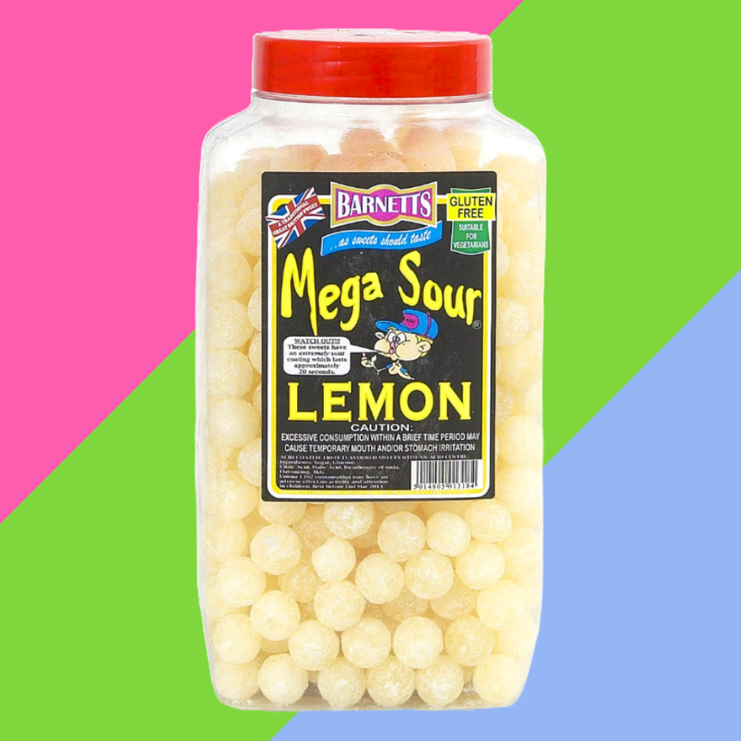 Barnetts Mega Sour Lemon Jar 3kg