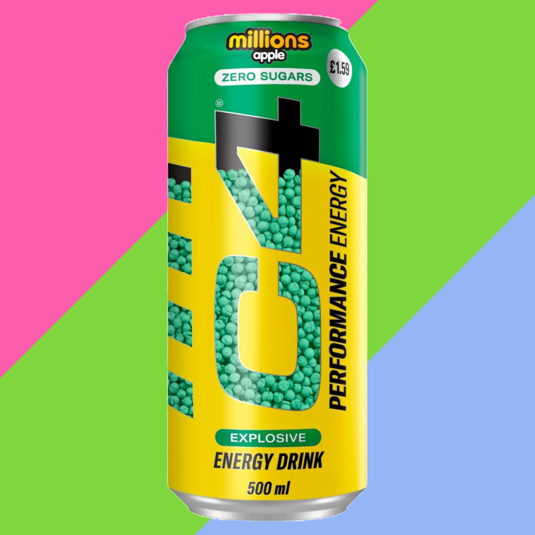 C4 Performance Energy Millions Apple Explosive Energy Drink 12x500ml