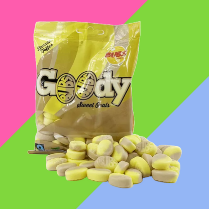 BUBS GOODY Banana & Toffee 90g PACK OF 12