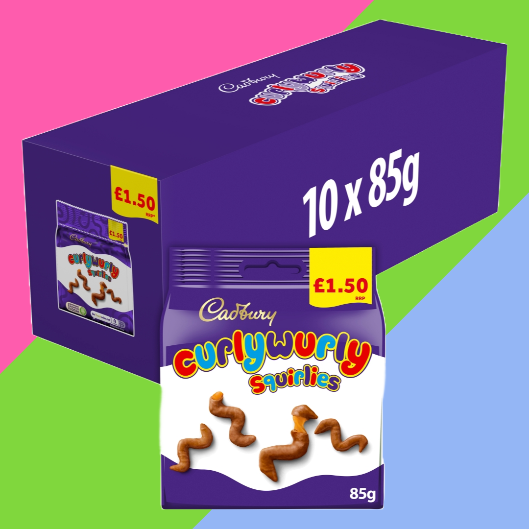 Cadbury Curly Wurly Squirlies Chocolate Bag 10x85g Bags £1.50 PMP