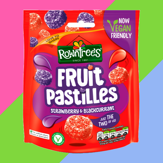 Rowntree's Fruit Pastilles Strawberry & Blackcurrant Sharing Pouch 10x143g