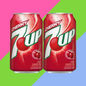 2x Cans of 7UP Cherry - 355ML - IMPORTED