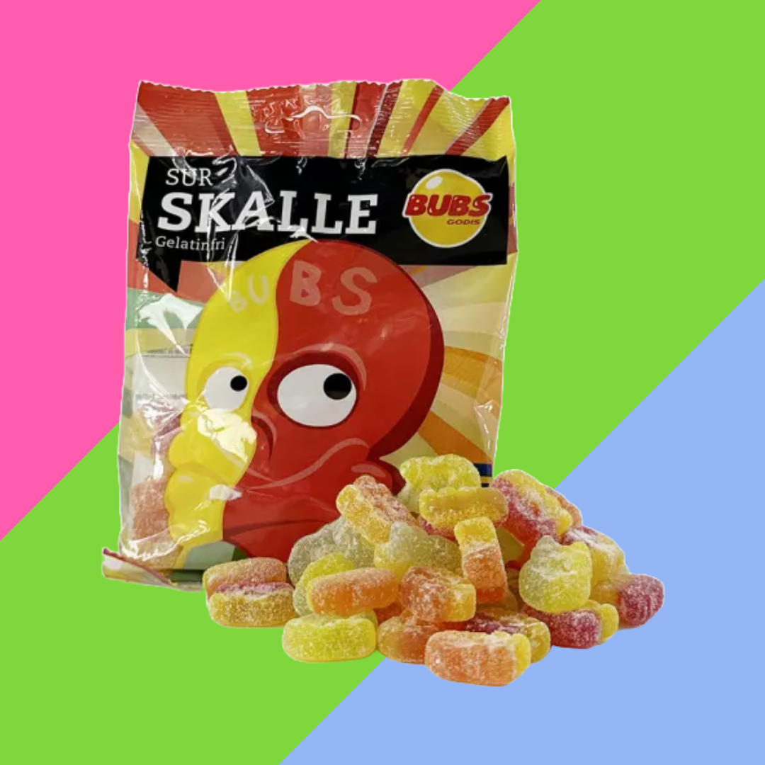 BUBS Sour Skulls 90g PACK OF 12