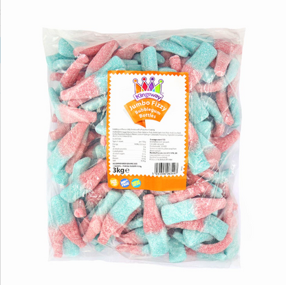 Kingsway Jumbo Fizzy Bubblegum Bottles 3kg