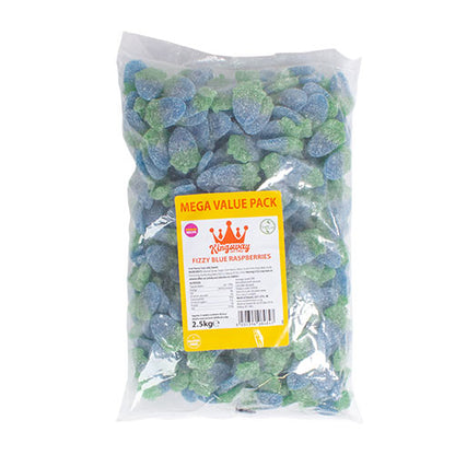 Kingsway Mega Value Vegan Fizzy Blue Raspberries 2.5kg