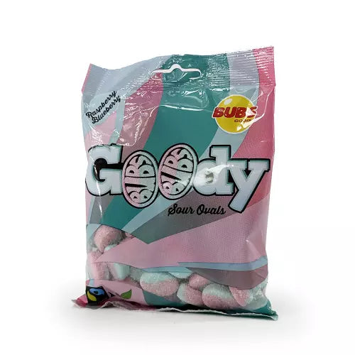 BUBS GOODY Raspberry & Blueberry 90g PACK OF 12