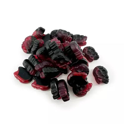 BUBS Raspberry Liquorice Skull 90g PACK OF 12