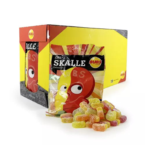 BUBS Sour Skulls 90g PACK OF 12